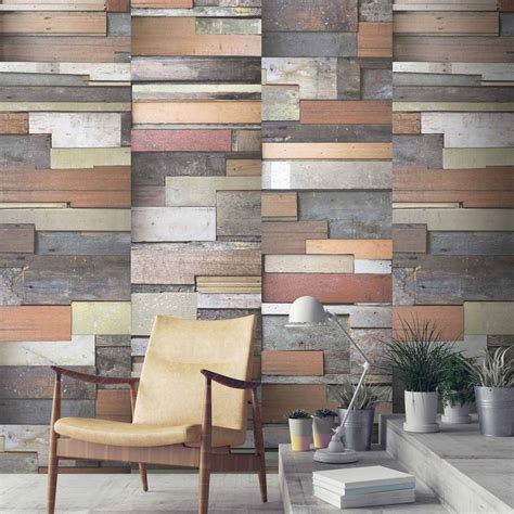 Reclaimed Wood Wallpaper By Woodchip And Magnolia By Woodchip