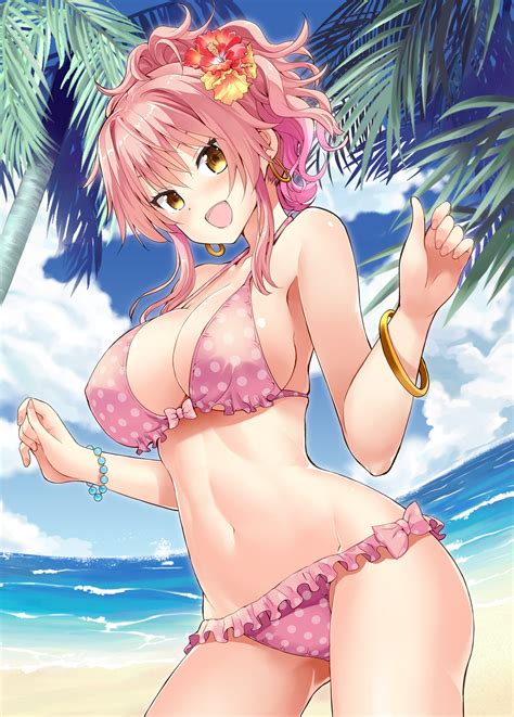 Anime Big Boobs Bikini Beach