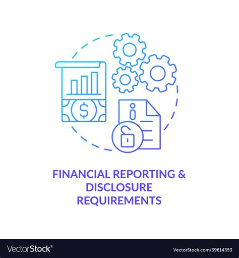 Financial Reporting Procedure Concept Icon Vector Image