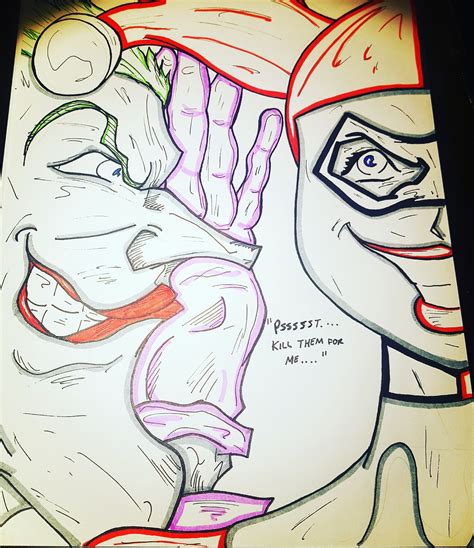 Fun Joker And Harley Quinn Sketch I Made Batman