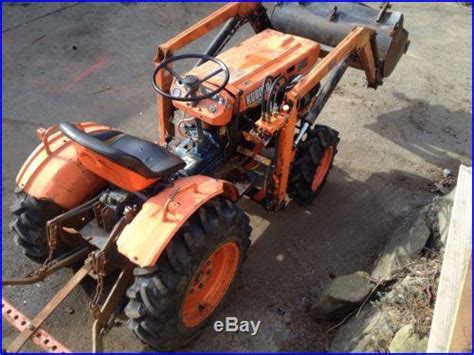 Kubota B7100 4wd Tractor With Front Loader Mowers And Tractors