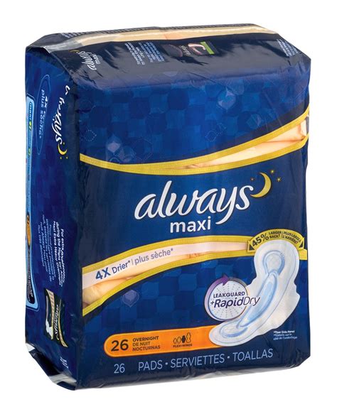 Where To Buy Unscented Overnight Maxi Pads With Wings