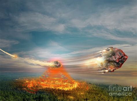Tunguska Event Photograph By Claus Lunauscience Photo Library Fine