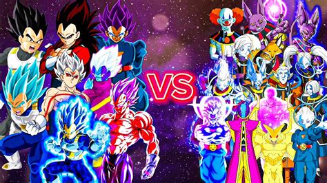 🔥 Who Is Strongest 🤔 Vegeta Vs All Gods And Angels