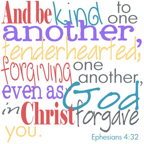 High Resolution Free Printable Bible Verse Ephesians 432 And Be