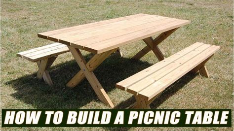How To Build A Picnic Table Bench Youtube