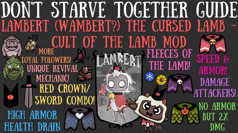 Lambert The Cursed Lamb Is Here Cult Of The Lamb Crossover Mod