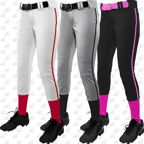 Champro Sports Bp11p Tournament Womens Fastpitch Softball Pant W Piping