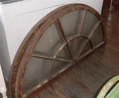 Half Round Salvaged Architectural Window Early 1900s