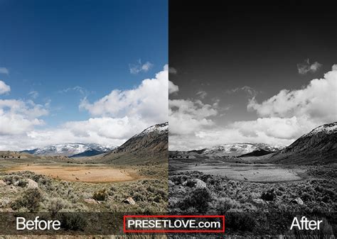 B&W Landscape | FREE Preset Download for Lightroom | PresetLove