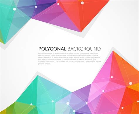 Abstract Colorful Triangle Vector Background Vector Art And Graphics