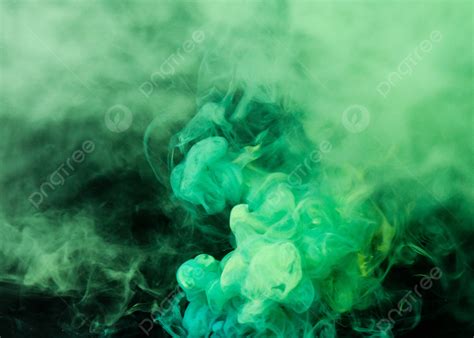 Papier Peint De Fumée De Gaz Vert Psychédélique Fond Vert Fumée La