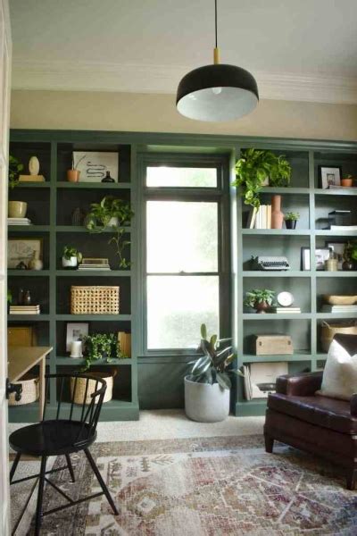 Beautiful Green Painted Room Inspiration For Office So Much Better