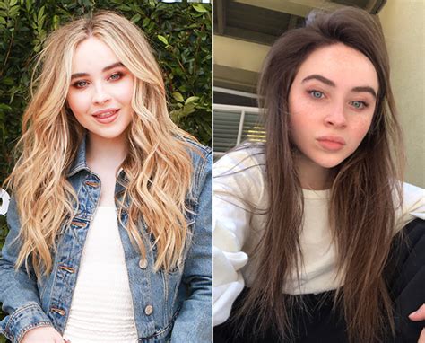 sabrina carpenter with brown hair — makeover see before and after pics hollywood life
