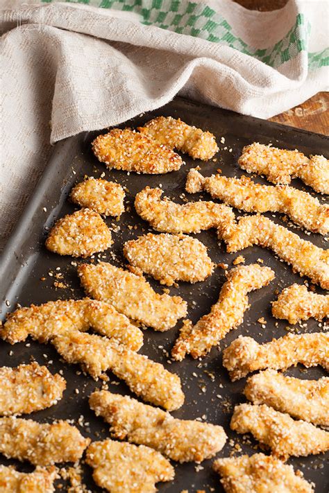 They're so good you will be batting away those fingers before you plate them up! Oven Baked Sesame Chicken Nuggets | Recipes Made Easy