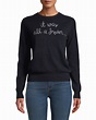 Lingua Franca It Was All A Dream Embroidered Cashmere Sweater | Neiman ...