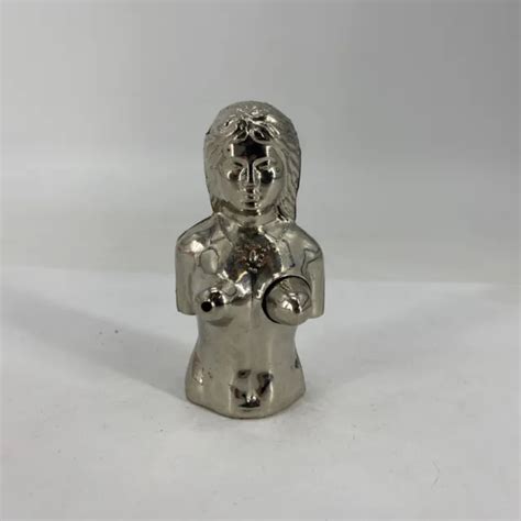 VINTAGE NUDE FEMALE Bust Refillable Butane Torch Lighter Naked Woman Chrome PicClick