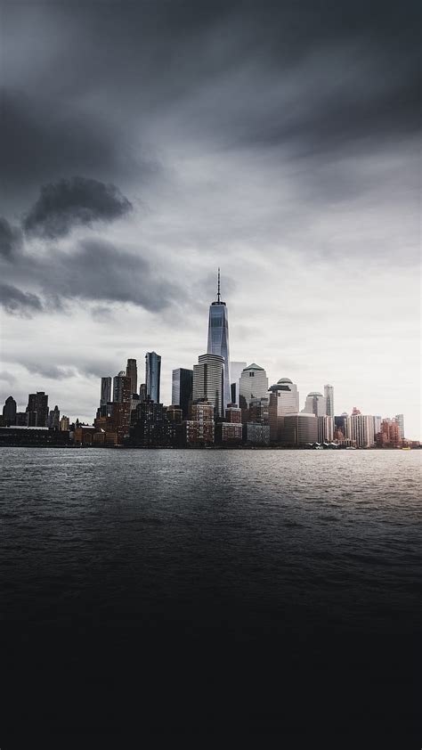 New York Skyscrapers Panorama Usa New York Hd Phone Wallpaper Peakpx