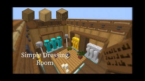 Minecraft Interior Tutorial Dressing Room Youtube