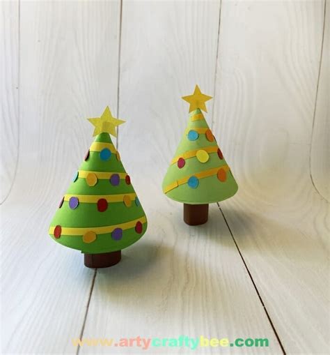 How To Make Paper Cone Christmas Tree Easy 2 Templates Arty Crafty Bee