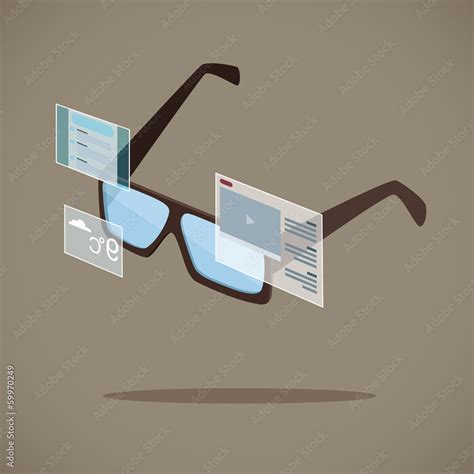 Smart Glasses Stock Vector Adobe Stock