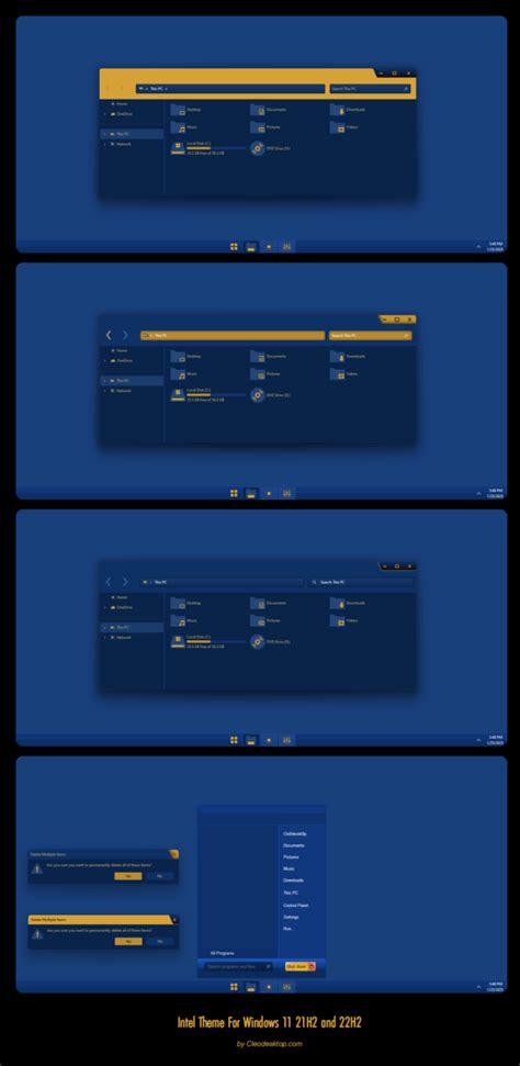 Intel Theme For Windows 11 22h2 Cleodesktop