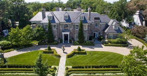 13000 Square Foot Stone And Stucco Mansion In Hinsdale Illinois Homes