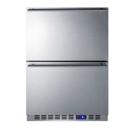 Summit Appliance 3 5 Cu Ft Upright Freezer In Stainless Steel Scff532d The Home Depot