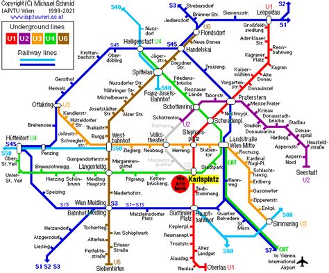 Vienna Public Transport Zones Map Transport Informations Lane