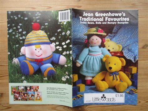 Knitted Toy Pattern Traditional Favourites Jean Greenhowe Etsy Knitting Patterns Toys
