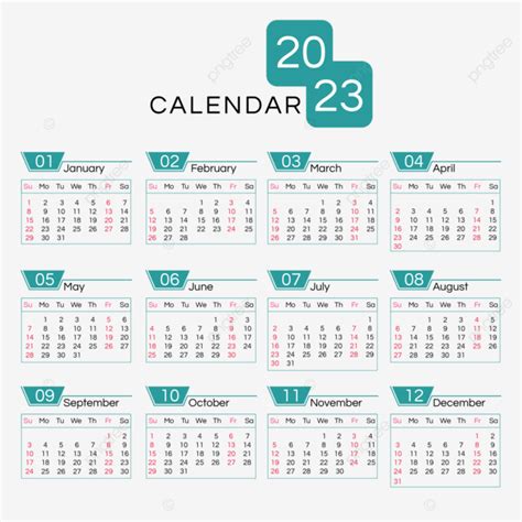 Calendário De 2023 Anos Coleção Simples Azul Png 2023 Anos