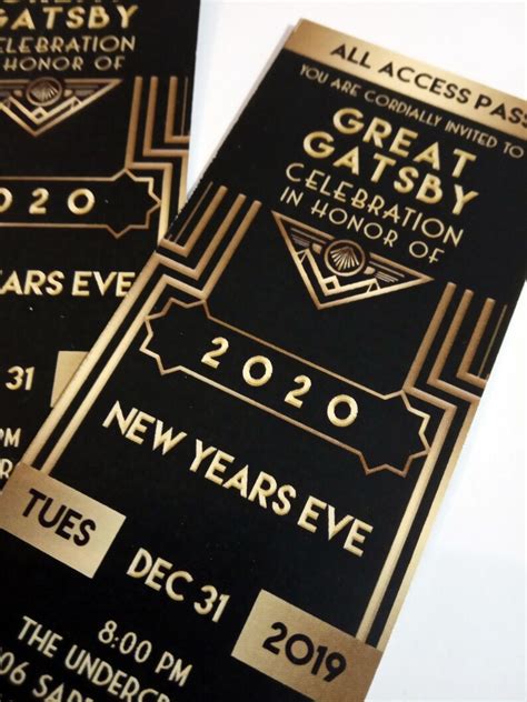 Great Gatsby Style Art Deco Party Invitation Prom Etsy