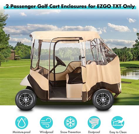 Buy 10l0l Golf Cart Enclosure 2 Passenger For Ezgo Txtwaterproof