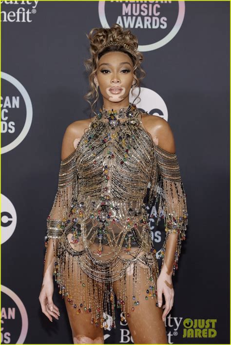 Model Winnie Harlow Goes Almost Fully Sheer For American Music Awards 2021 Photo 4665306