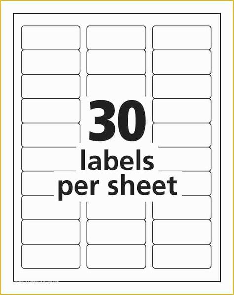 Free Avery Label Templates For Mac Of Avery Labels 5160 Template Blank