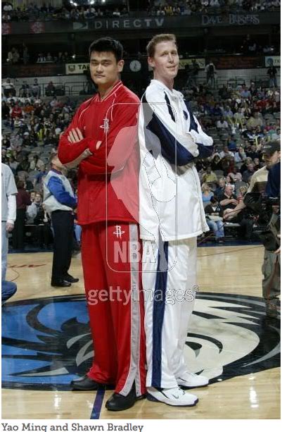· and this photo of player standing on . Shawn Bradley Yao Ming / Manute Bol Muggsy Bogues - Meme ...