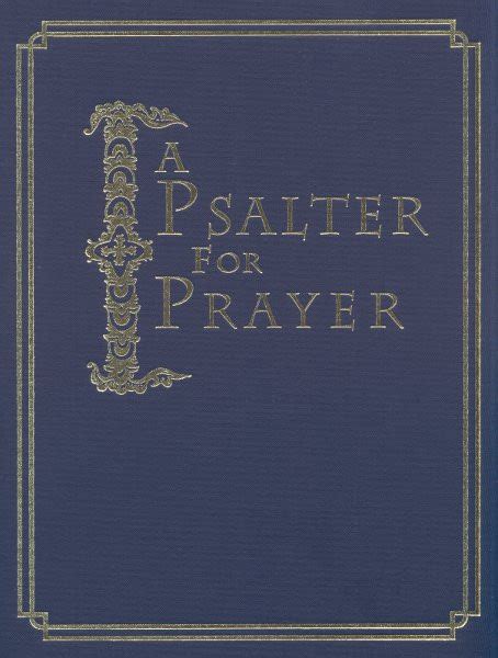 A Psalter For Prayer Holy Trinity Bookstore