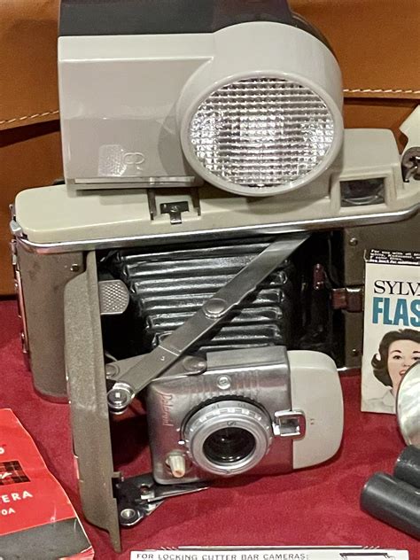 Vintage Polaroid Land Camera Model 80 With Case And Accessories B4