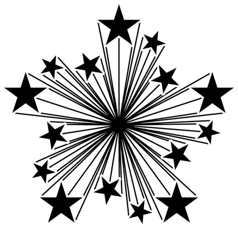 Starburst Clipart Black And White Free Clipart Image The Best Porn Website