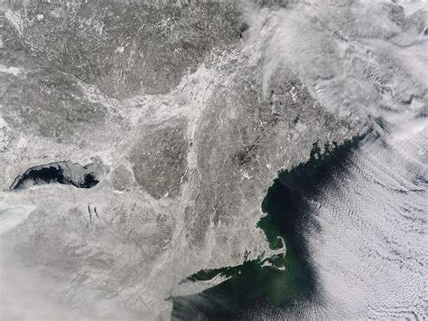 Image Snow Covered Northeastern United States