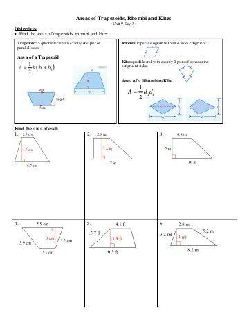 6.5 trapezoids and kites using the list of websites provided (or your own), complete the notes below. Kites and Trapezoids Worksheet Answers