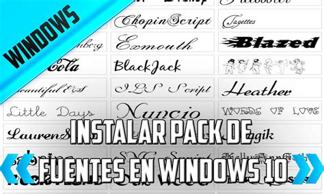 Instalar Fuentes En Windows 10 Pack De Fuentes 2490 Youtube