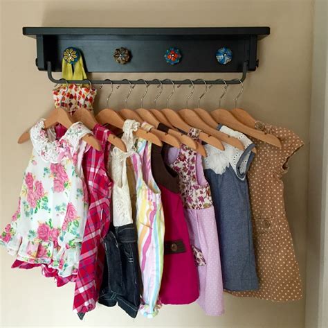 Playful Space Saving Baby Clothing Rack Wall Hung Ikea Hackers