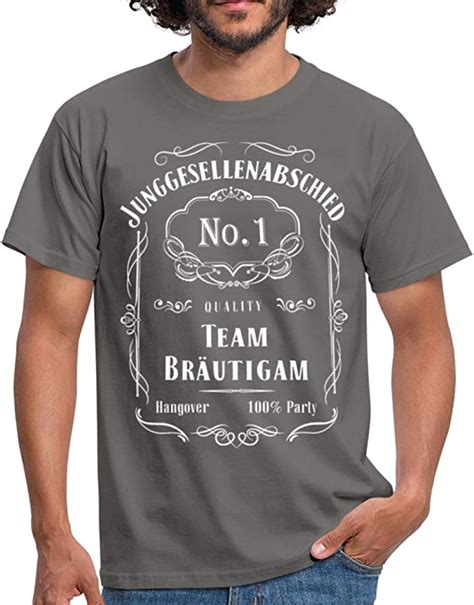 Jga Team Bräutigam Junggesellenabschied No1 Männer T Shirt Amazonde Bekleidung