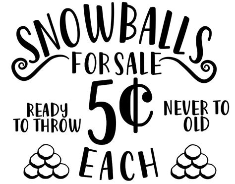 Excited To Share This Item From My Etsy Shop Snowballs For Sale Svg