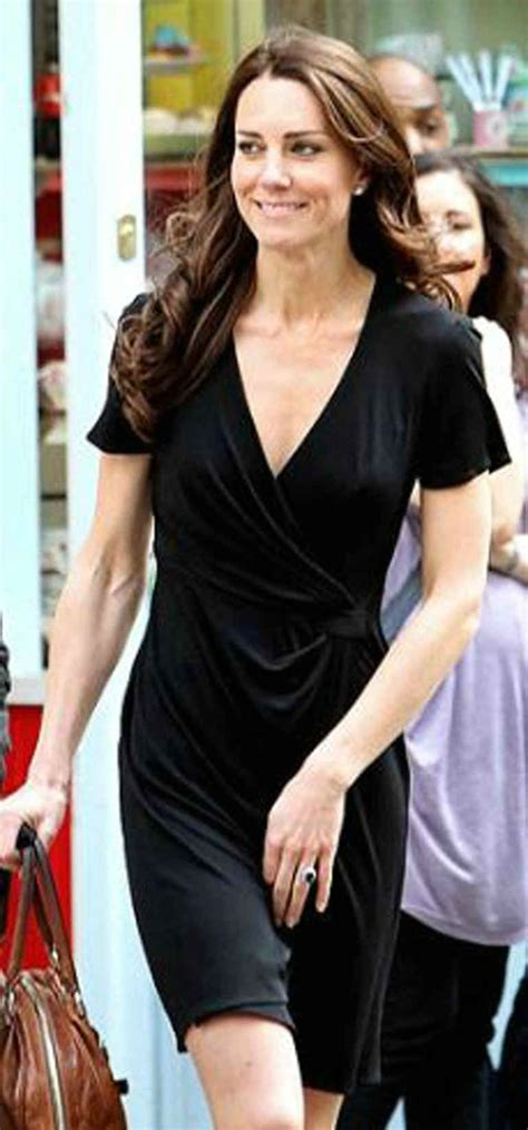 Black Sheathcolumn V Neck Dress Chiffon Shortmini Kate Middleton