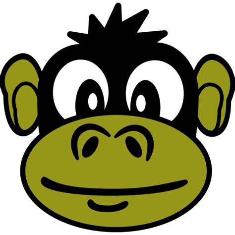 Funny Monkey Vector Illustration Free Svg