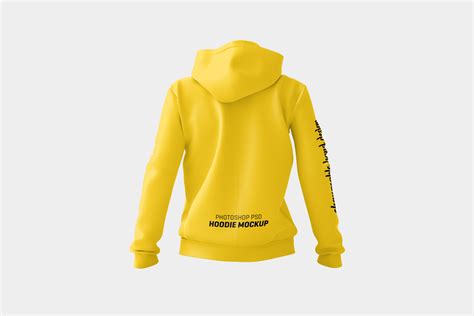 327 Hoodie Back Mockup Psd Mockups Design