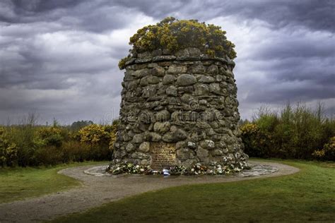 Culloden Memorial Cairn Editorial Stock Image Image Of Flowers 247193119