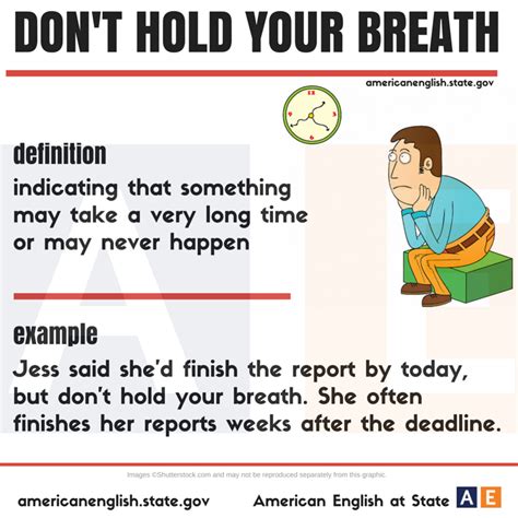 expression don t hold your breath english vocabulary words english phrases idioms and phrases